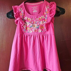 Girls L (10/12) Isaac Mizrahi New York Embordered Floral Top